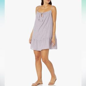 Angie Women's Spaghetti Strap Ruffle Hem Dress with Tie Size Small NWOT